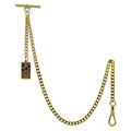 Gold Albert Chain with Venus Medal fob