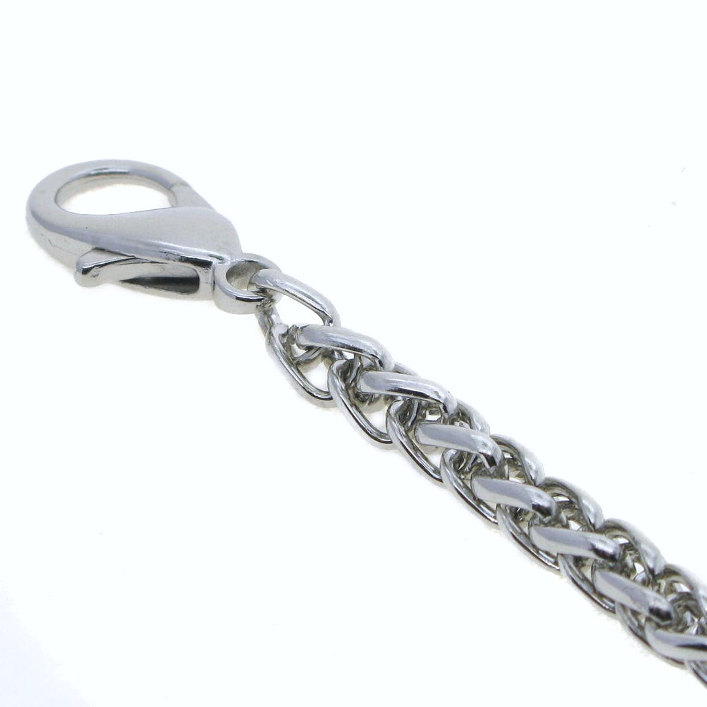 Silver Color Albert Chain with Heavy Wheat Spiga Rope Chain AC107