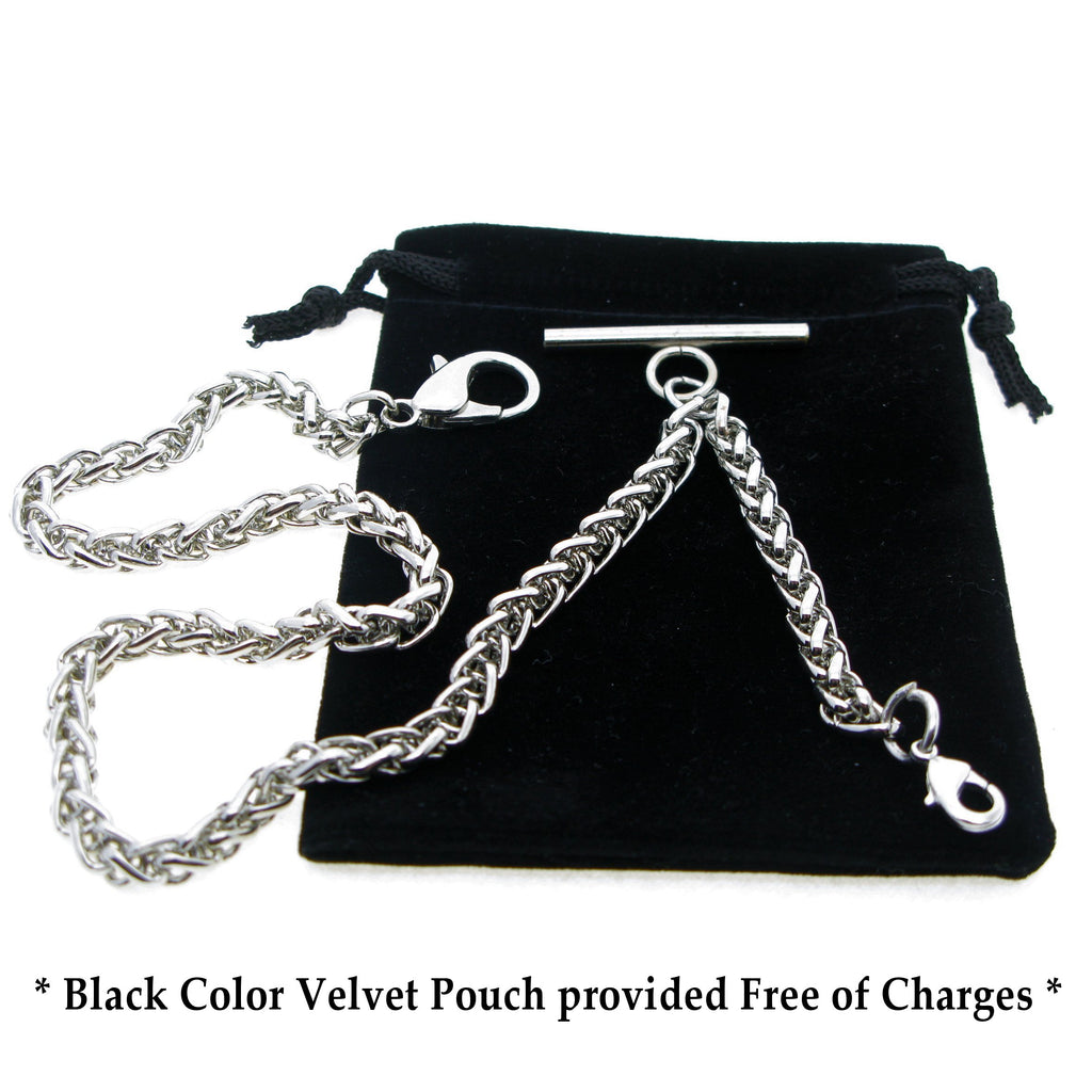 Bronze Color Albert Chain with Wheat Spiga Rope Chain AC108