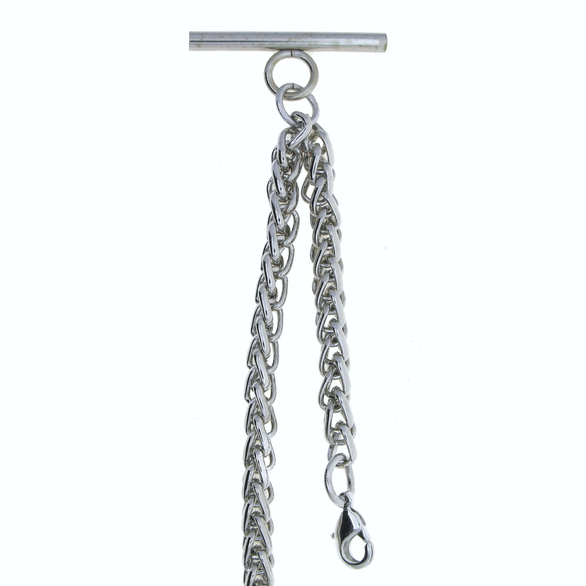 Bronze Color Albert Chain with Wheat Spiga Rope Chain AC108