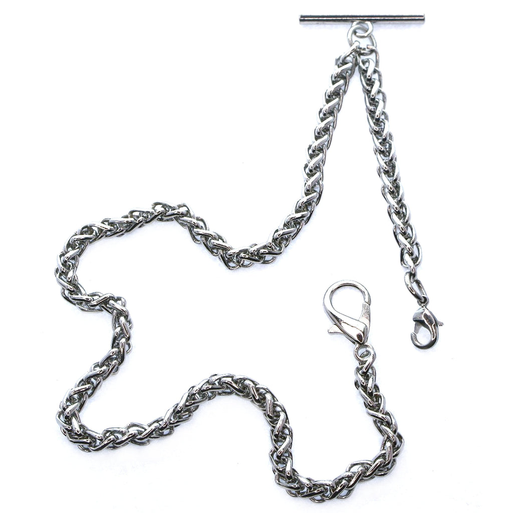 Bronze Color Albert Chain with Wheat Spiga Rope Chain AC108