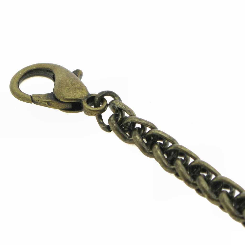 Bronze Color Albert Chain with Wheat Spiga Rope Chain AC110