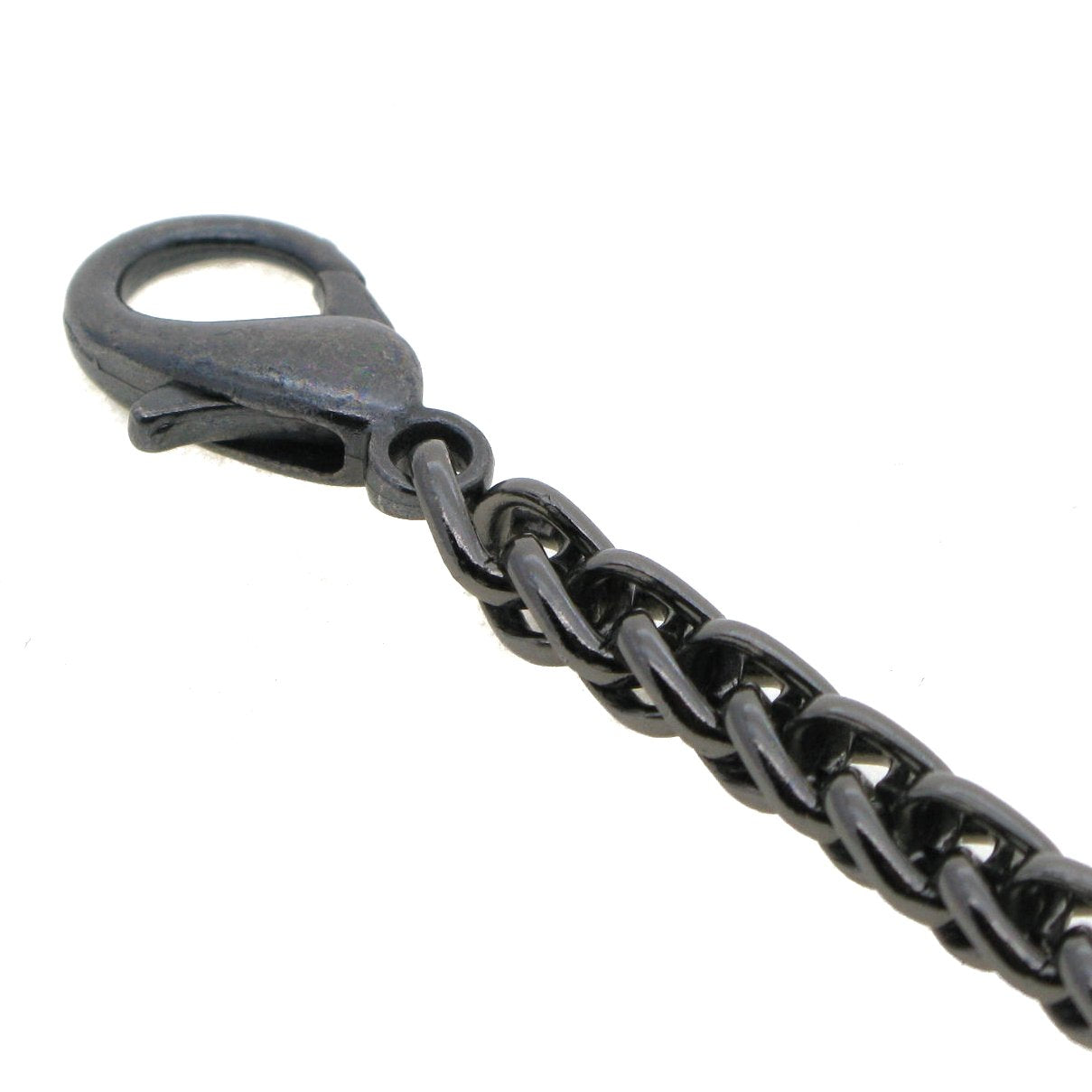 Black Gunmetal Color Albert Chain with Wheat Spiga Rope Chain AC111
