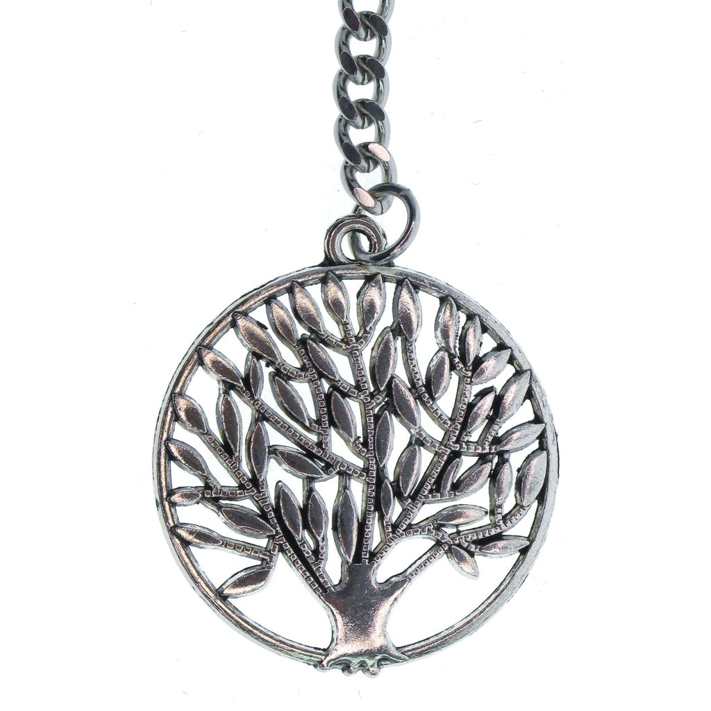 Silver Color Albert Chain with Life-Tree Medal Design Fob AC126