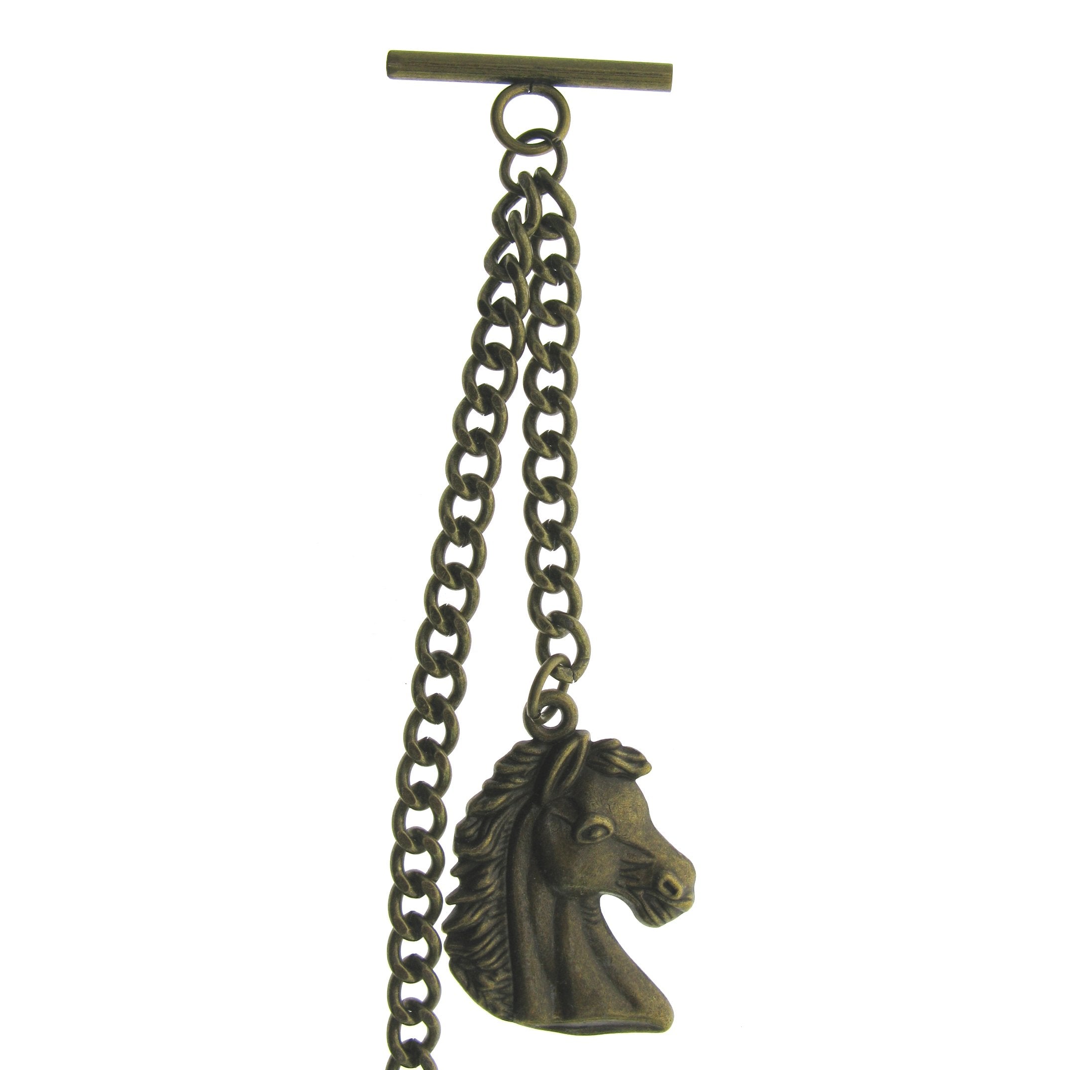 Bronze Color with Horse Medal Design Fob AC142