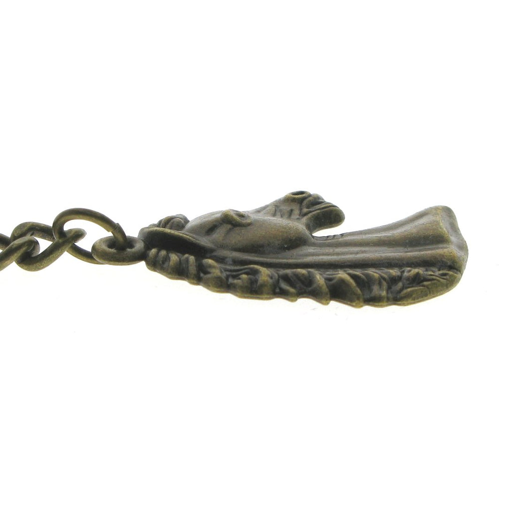 Bronze Color with Horse Medal Design Fob AC142