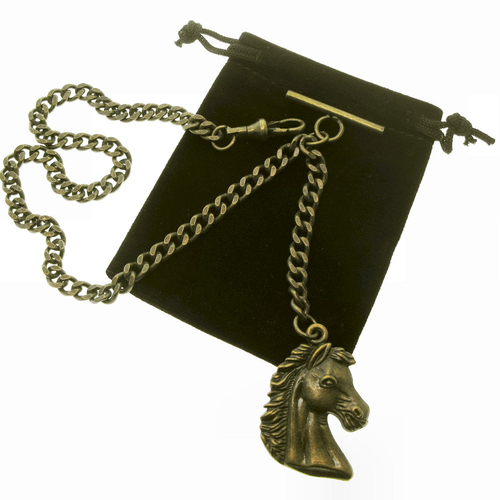Bronze Color with Horse Medal Design Fob AC142