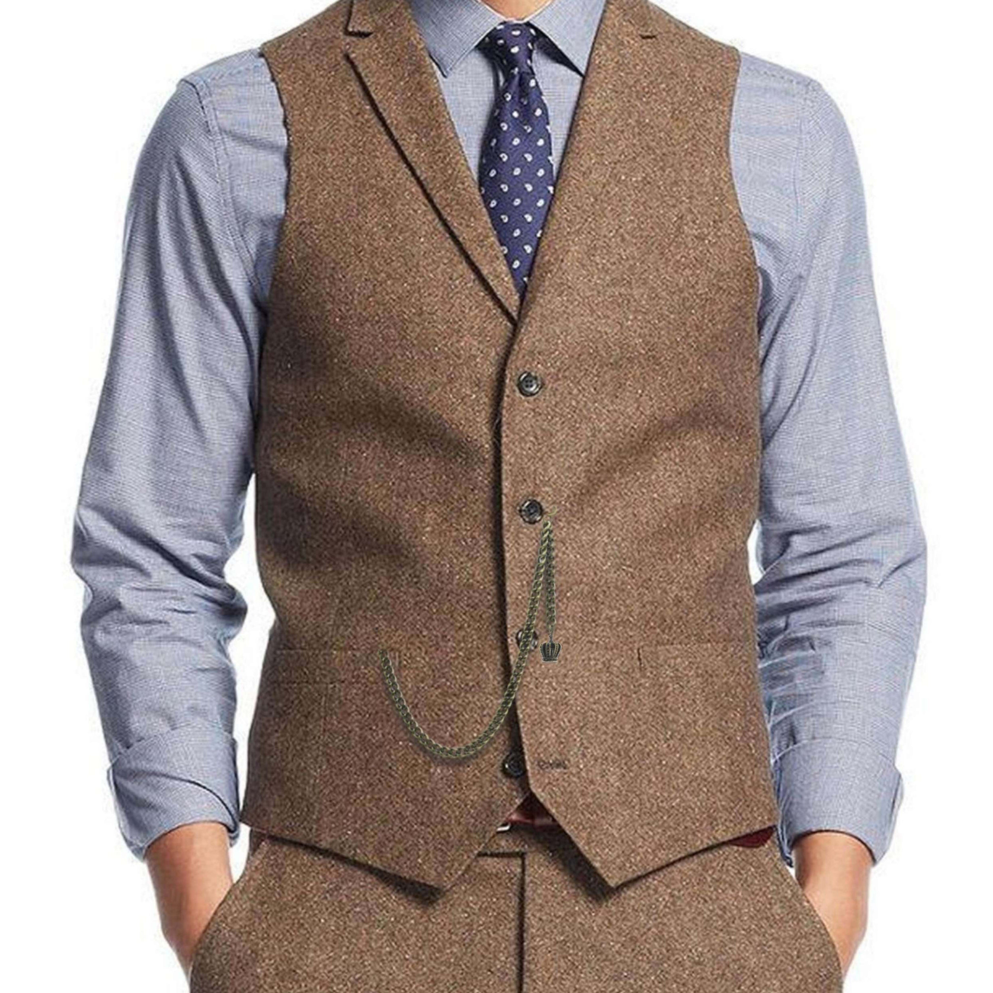 Albert Chain Pocket Watch Chains for Men Antique Brass Plating with Crown Design Fob T Bar AC145