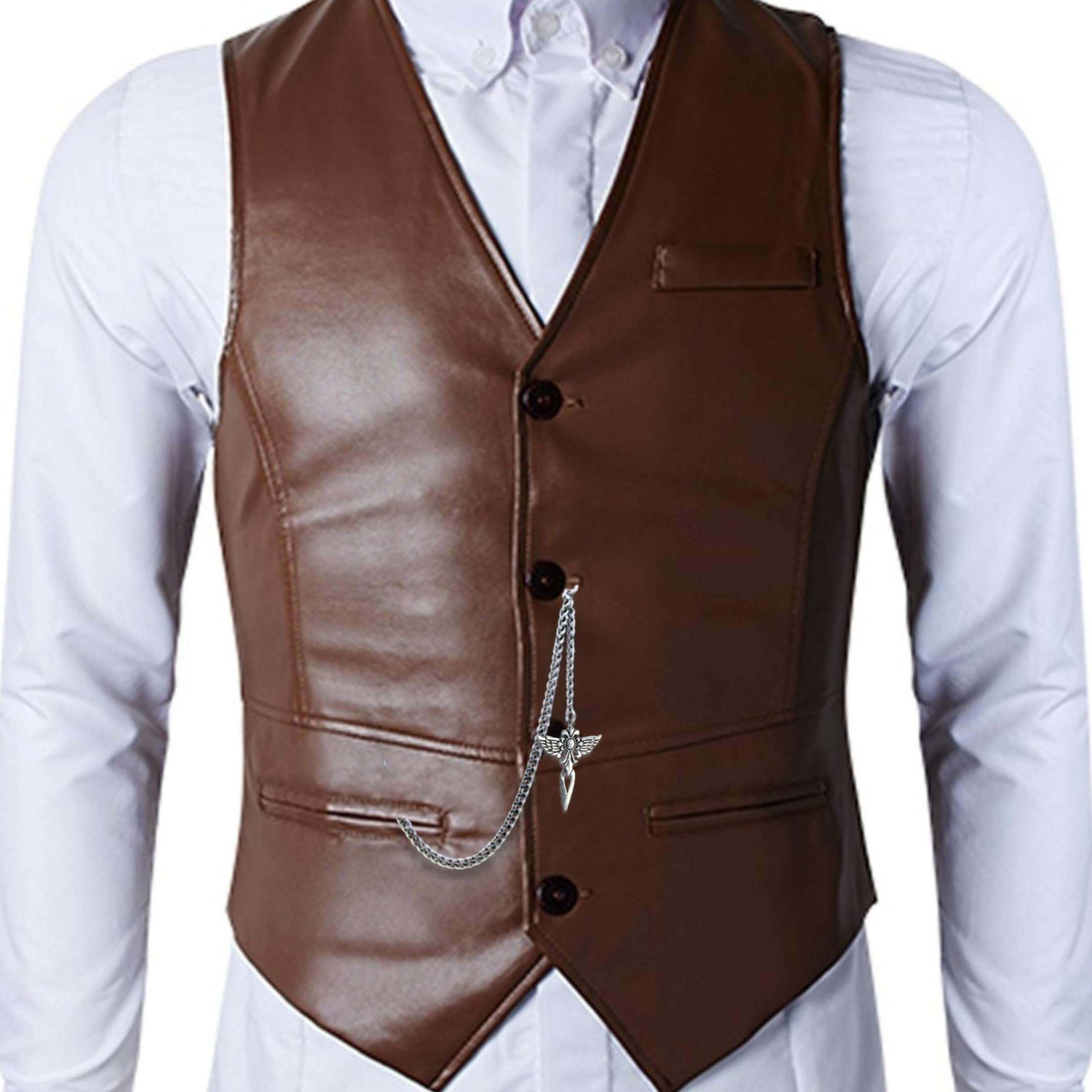 Albert Chain Silver Tone with Cross with Angle Wings Design Fob on Drop AC151