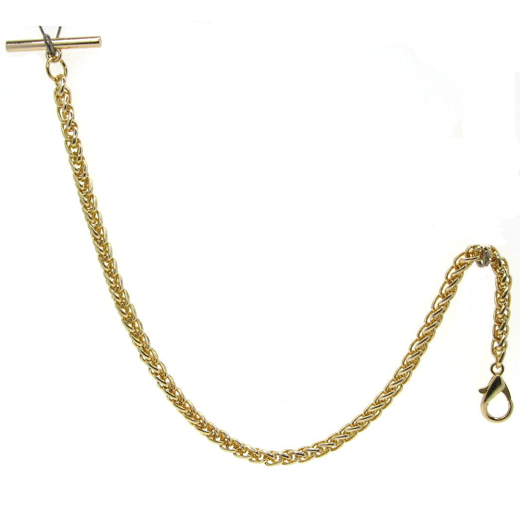 Albert Chain Gold Color Pocket Watch Watch Wheat Spiga Rope Chain AC155