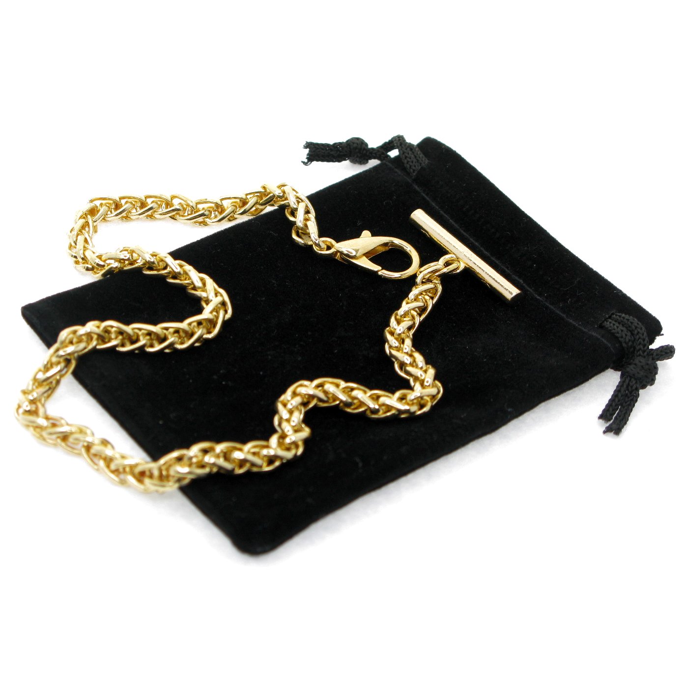 Albert Chain Gold Color Pocket Watch Watch Wheat Spiga Rope Chain AC155