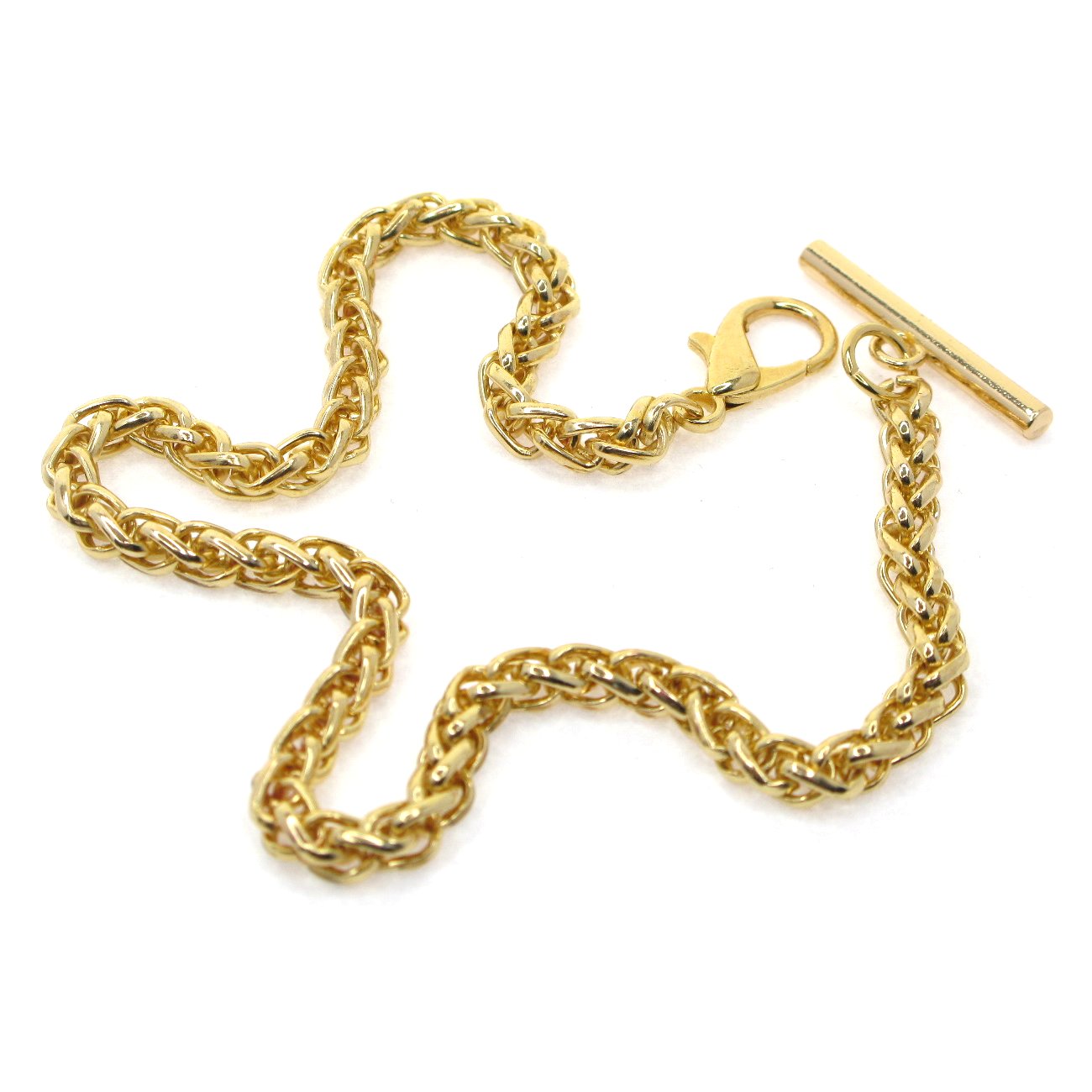 Albert Chain Gold Color Pocket Watch Watch Wheat Spiga Rope Chain AC155