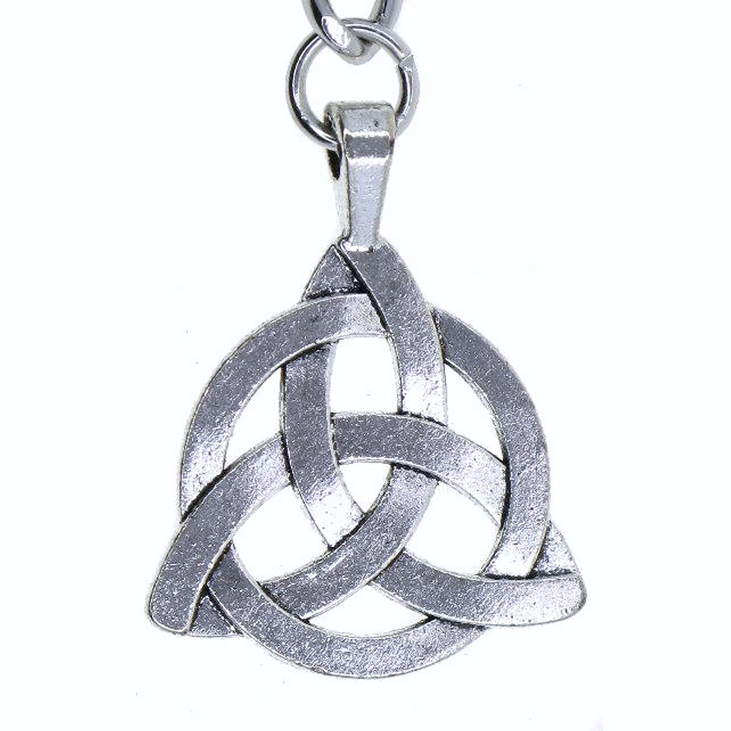 Albert Chain Silver Tone Pocket Watch Chain Vest Chain with Celtic Knot Design Fob on Drop T Bar Swivel Clip AC225