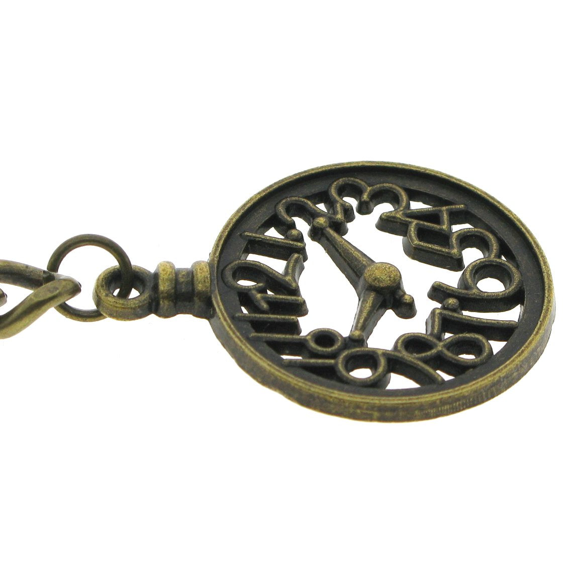 Albert Chain Pocket Watch Chains for Men Antique Brass Color with Pocket Watch Design Medal Fob and T Bar AC32