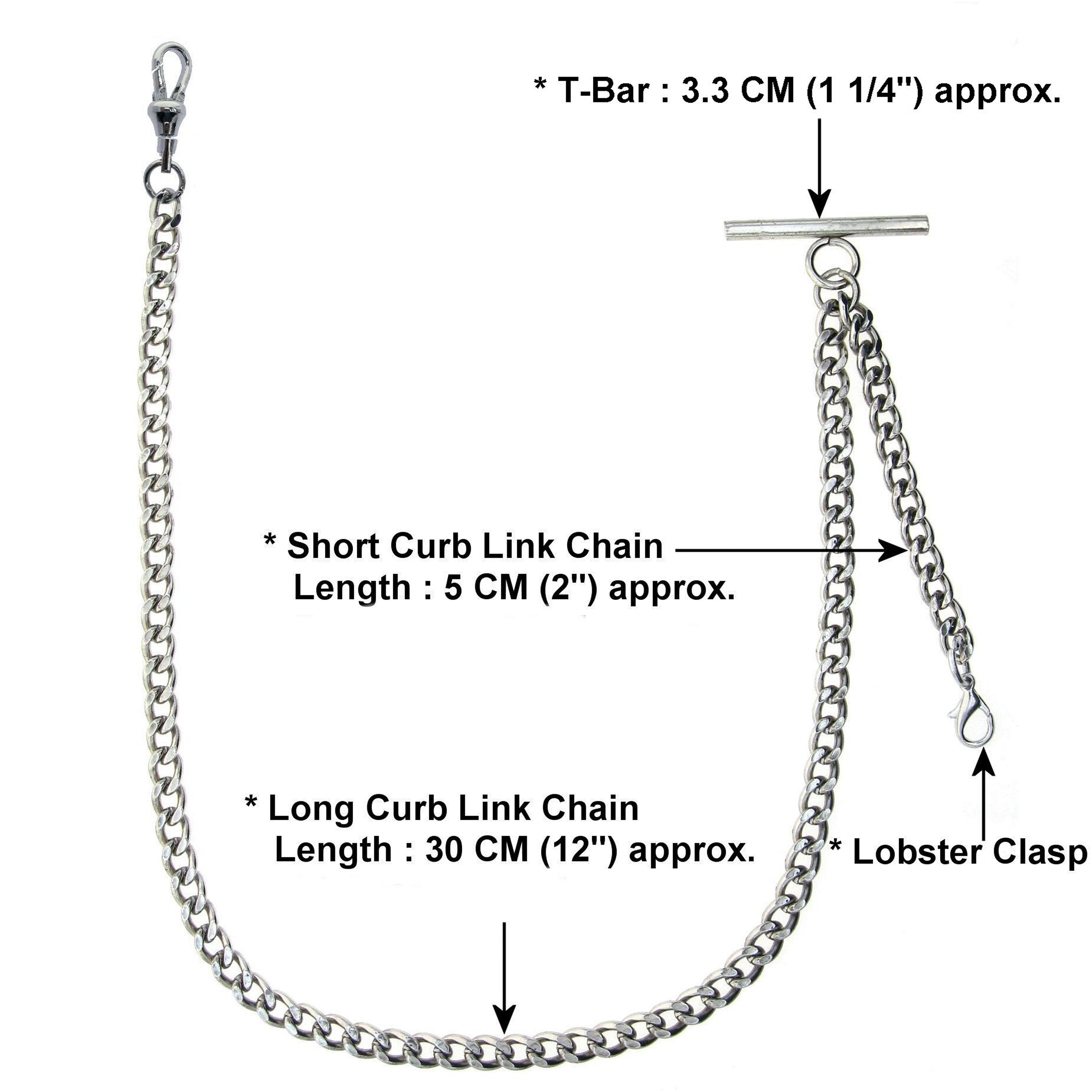 Albert Chain Silver Color AC34