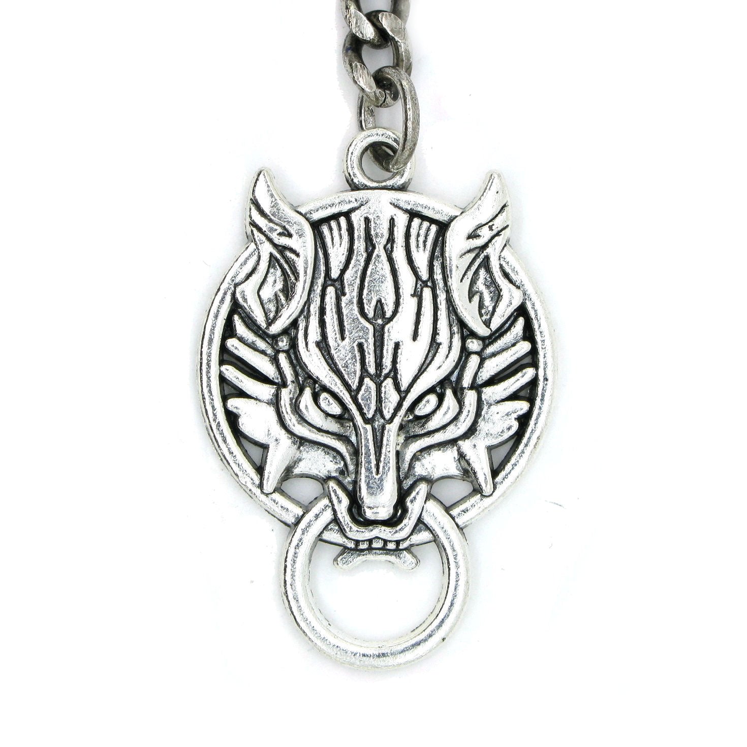 Albert Chain Silver Color Pocket Watch Chains for Men with Ancient Animal Fob Swivel Clasp T Bar AC45