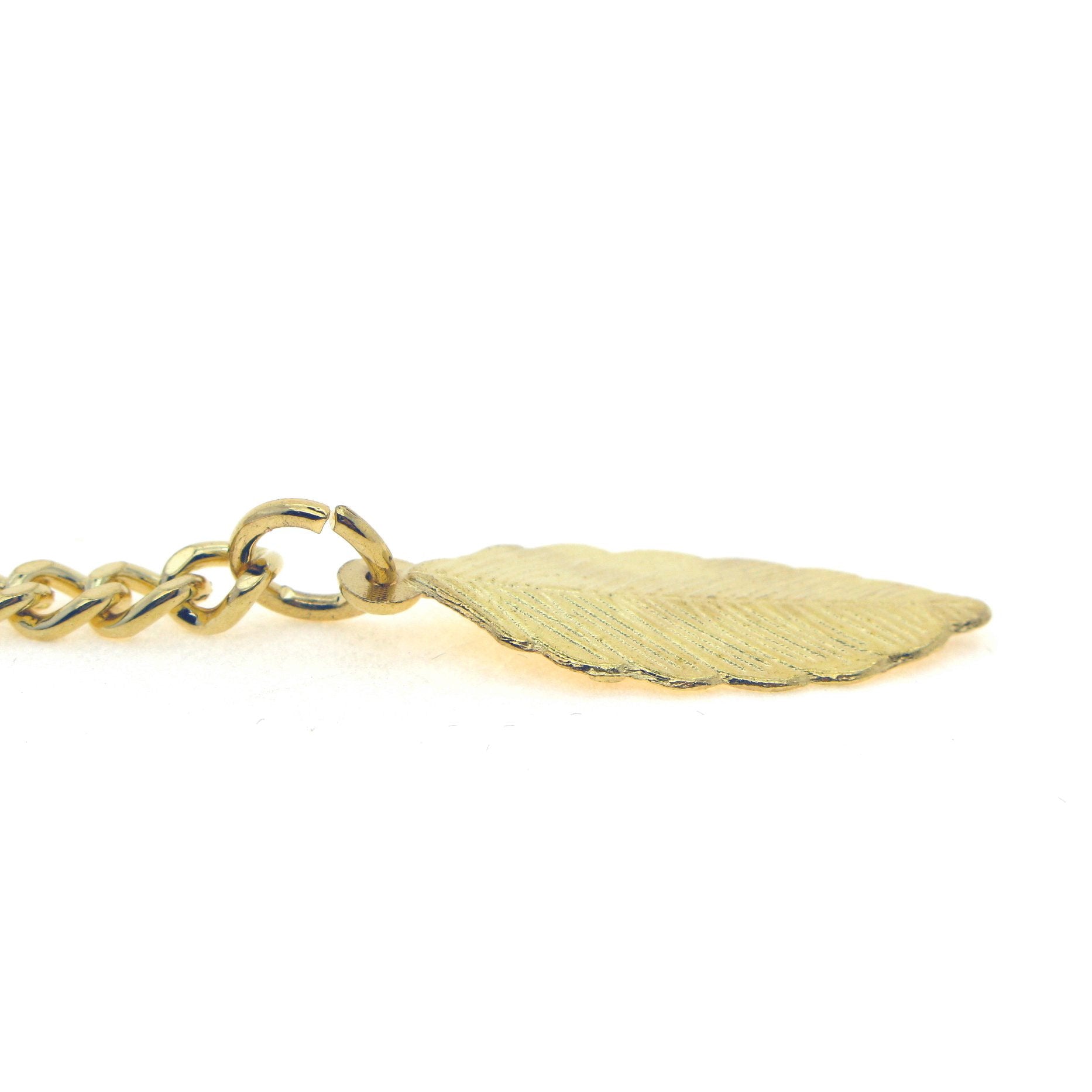 Albert Chain Gold Color Pocket Watch Chains Vest Chain for Men with T Bar Swivel Clasp and Gold Leave Fob AC62