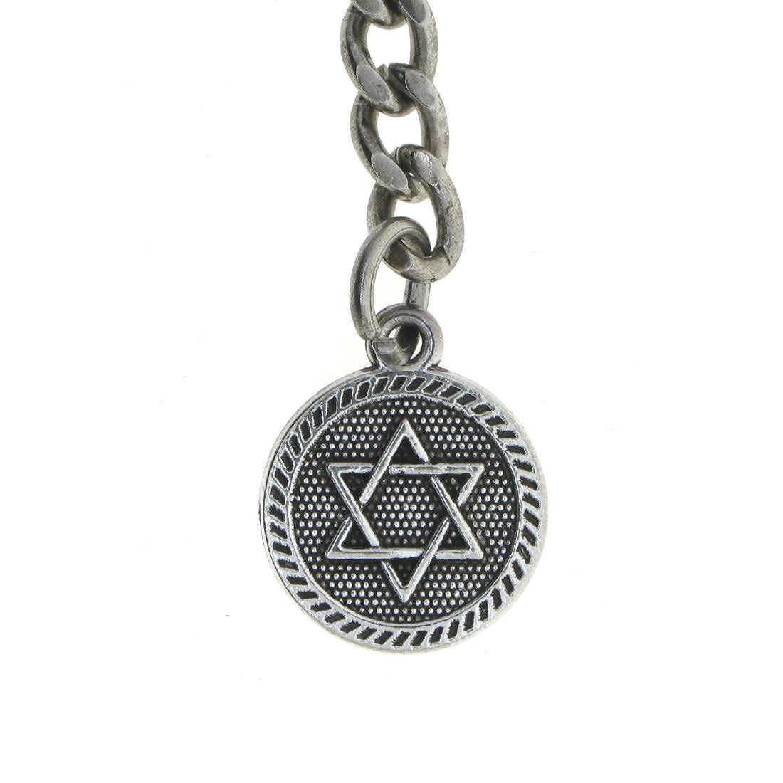 Albert Chain Silver Color Pocket Watch Chains Vest Chains for Men with Star Medal Design Fob T Bar AC74