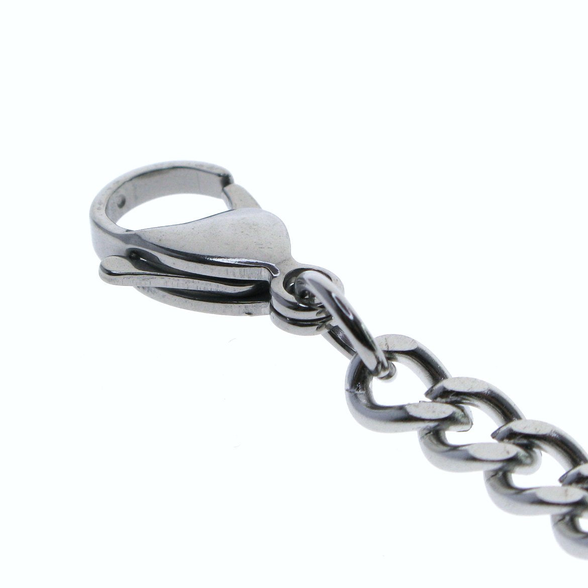 Albert Chain Pocket Watch Chains for Men All Real Stainless Steel with Steel T-Bar and Steel Lobster Clasp ACS01