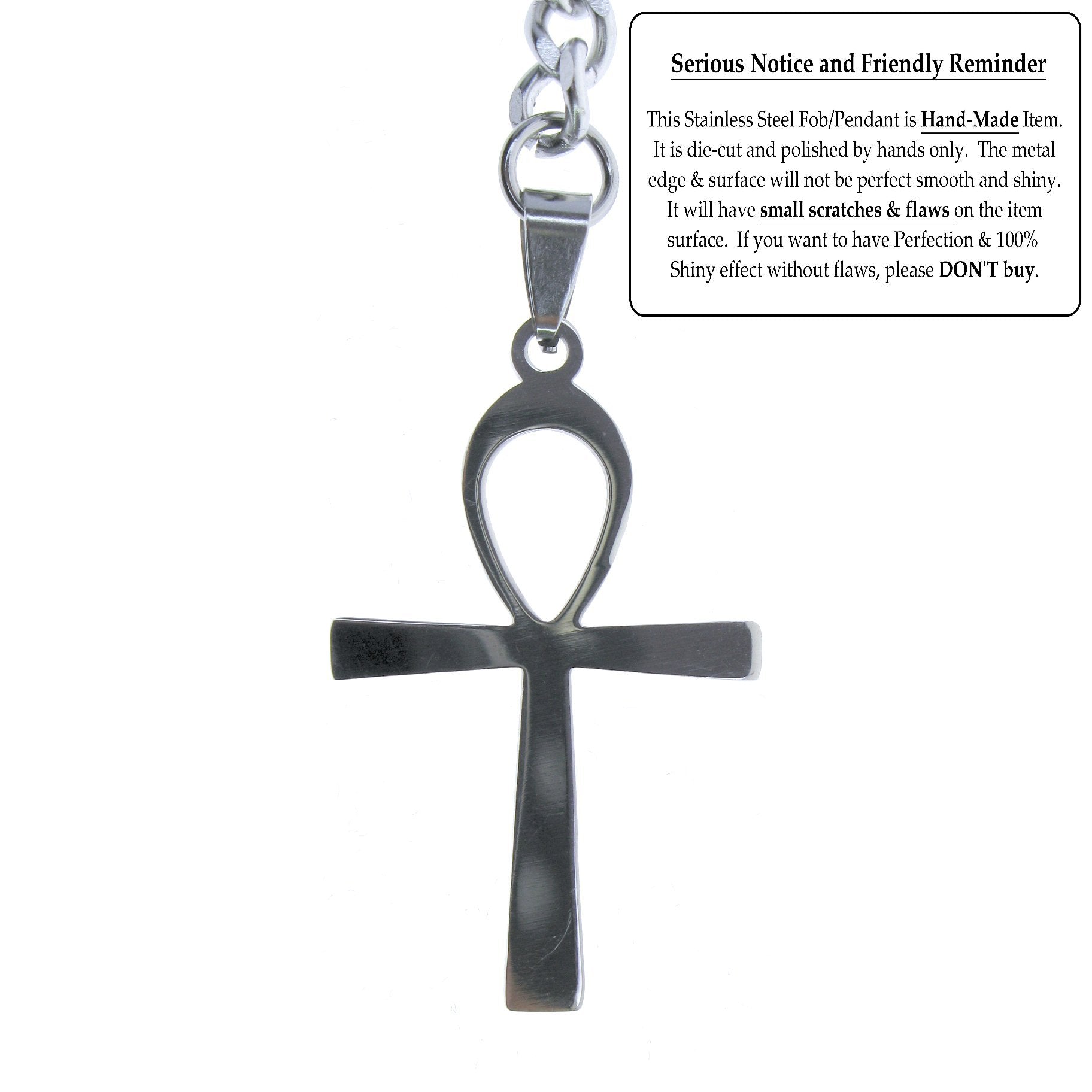 Albert Chain Pocket Watch Chains for Men All Real Stainless Steel with Steel T-Bar and Steel Religious Cross Fob ACS08