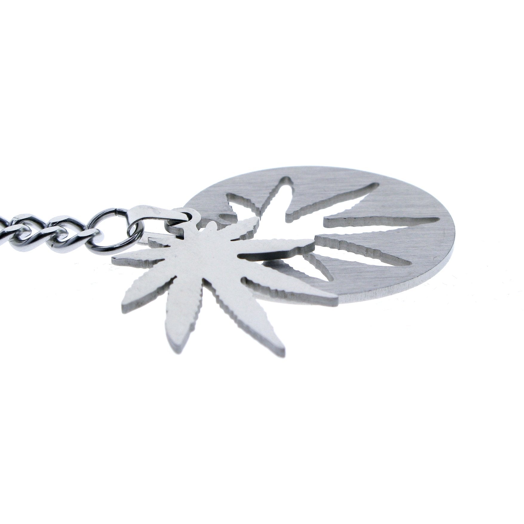 Albert Chain Pocket Watch Chains All Real Stainless Steel with T-Bar and Leaf Design Fob ACS16