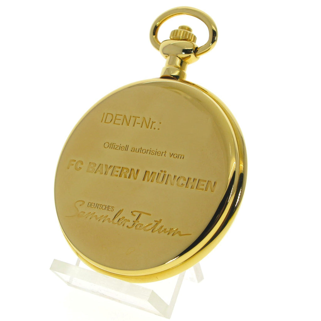FC Bayern Munchen Gold Pocket Watch case back