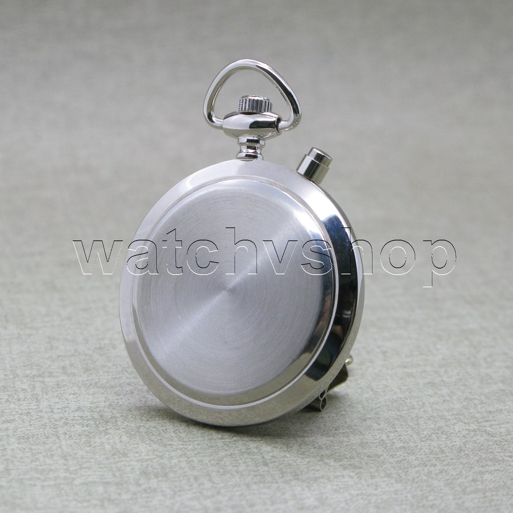 Antique Mickey Mouse Pocket Watch with Luminous Dial Chain Brown Color Pouch C59