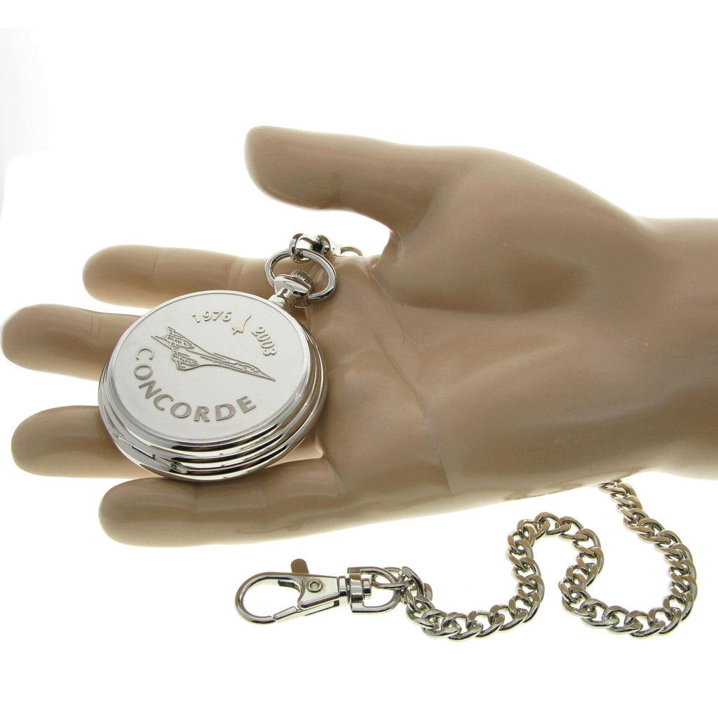 Concorde Airliner Pocket Watch size on hand