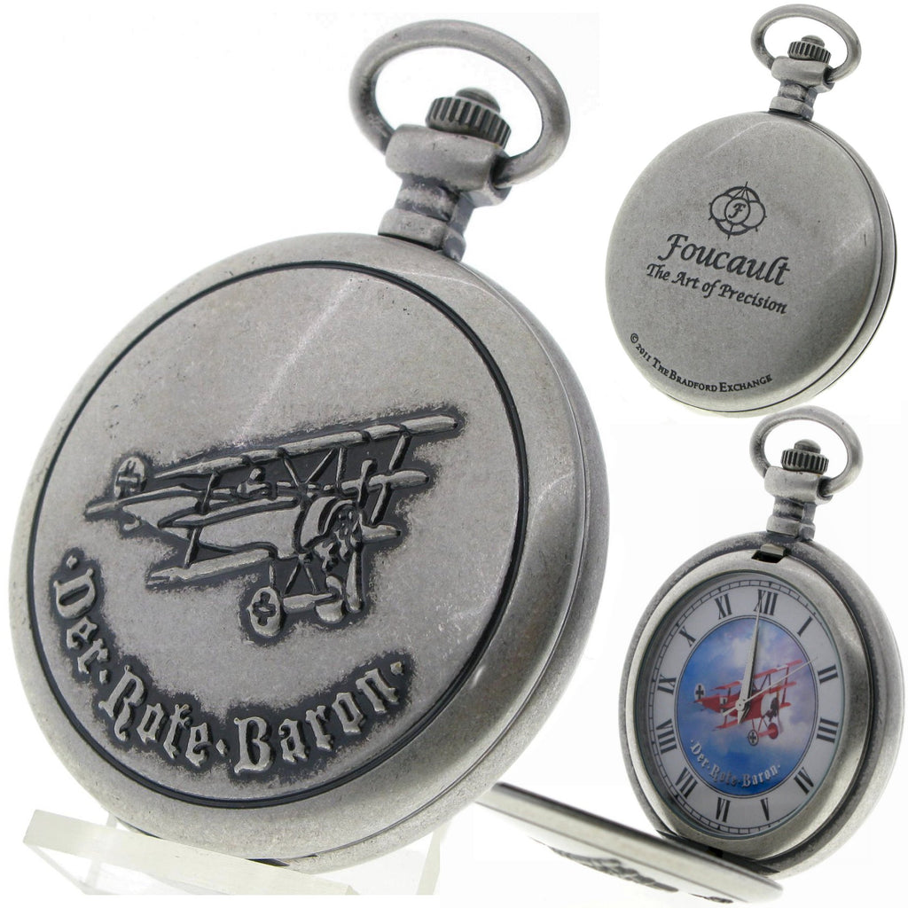 Der Rote Baron Silver Pocket Watch