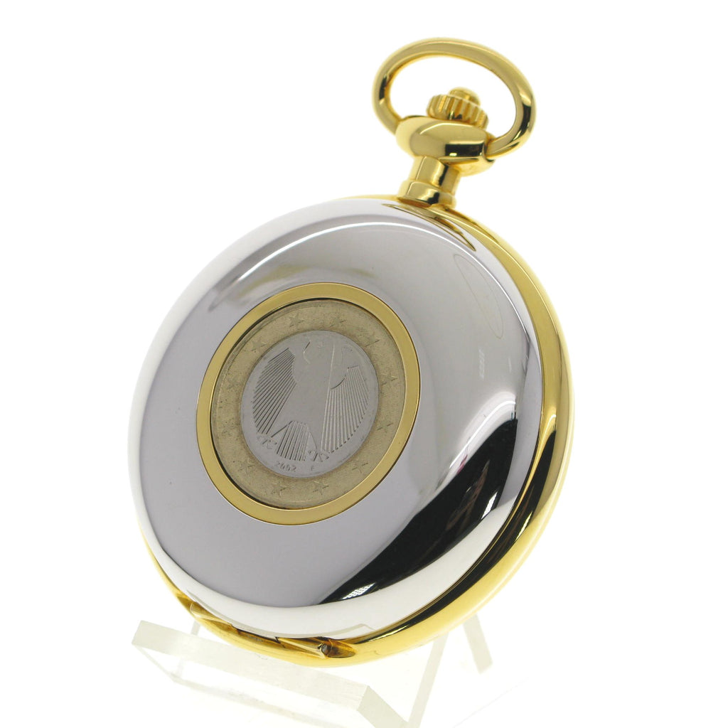 Euro Coin Pocket Watch front view