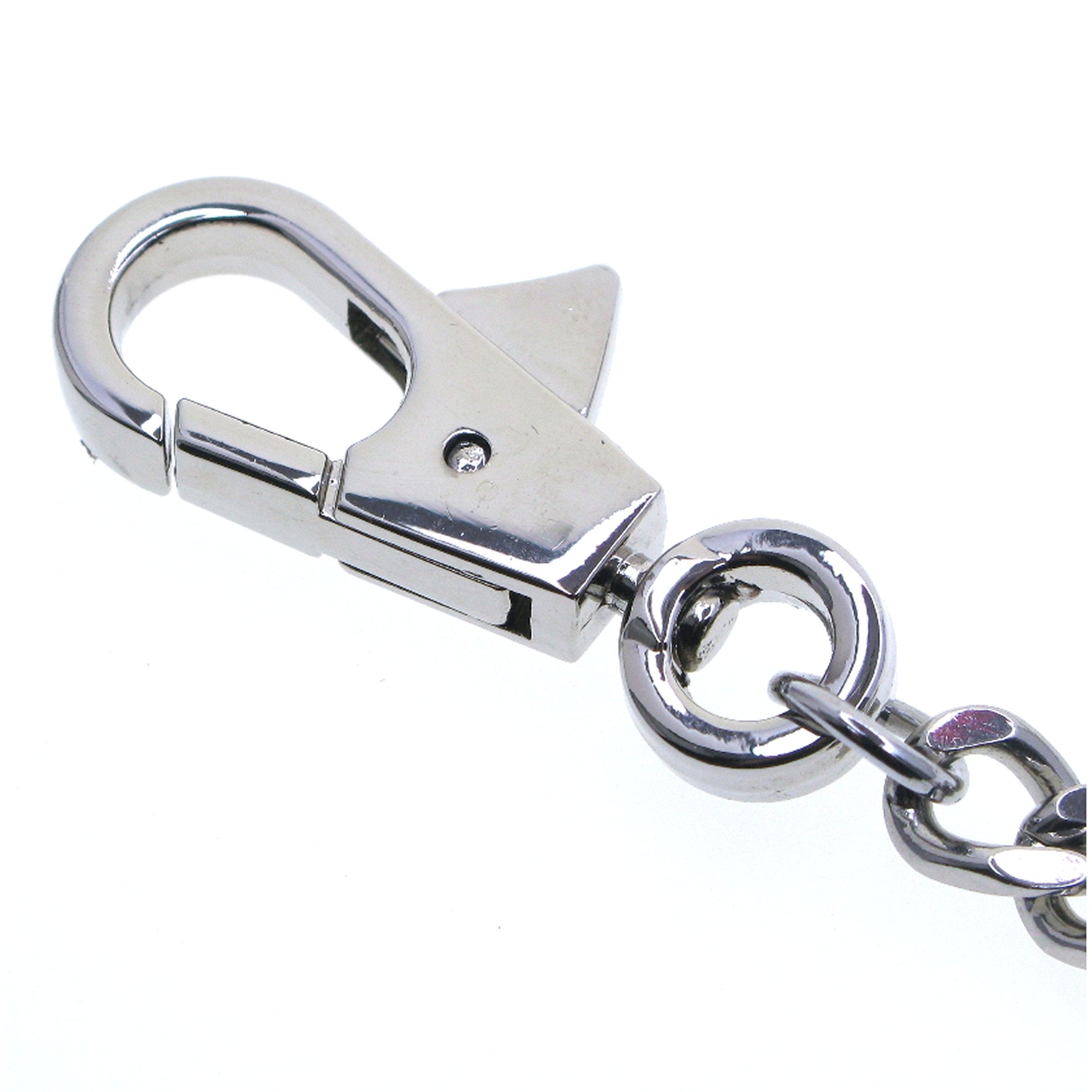 Silver Color Pocket Watch Chain with 7 MM Thick Curb Link Chain & Swivel Lobster Clasp FC67