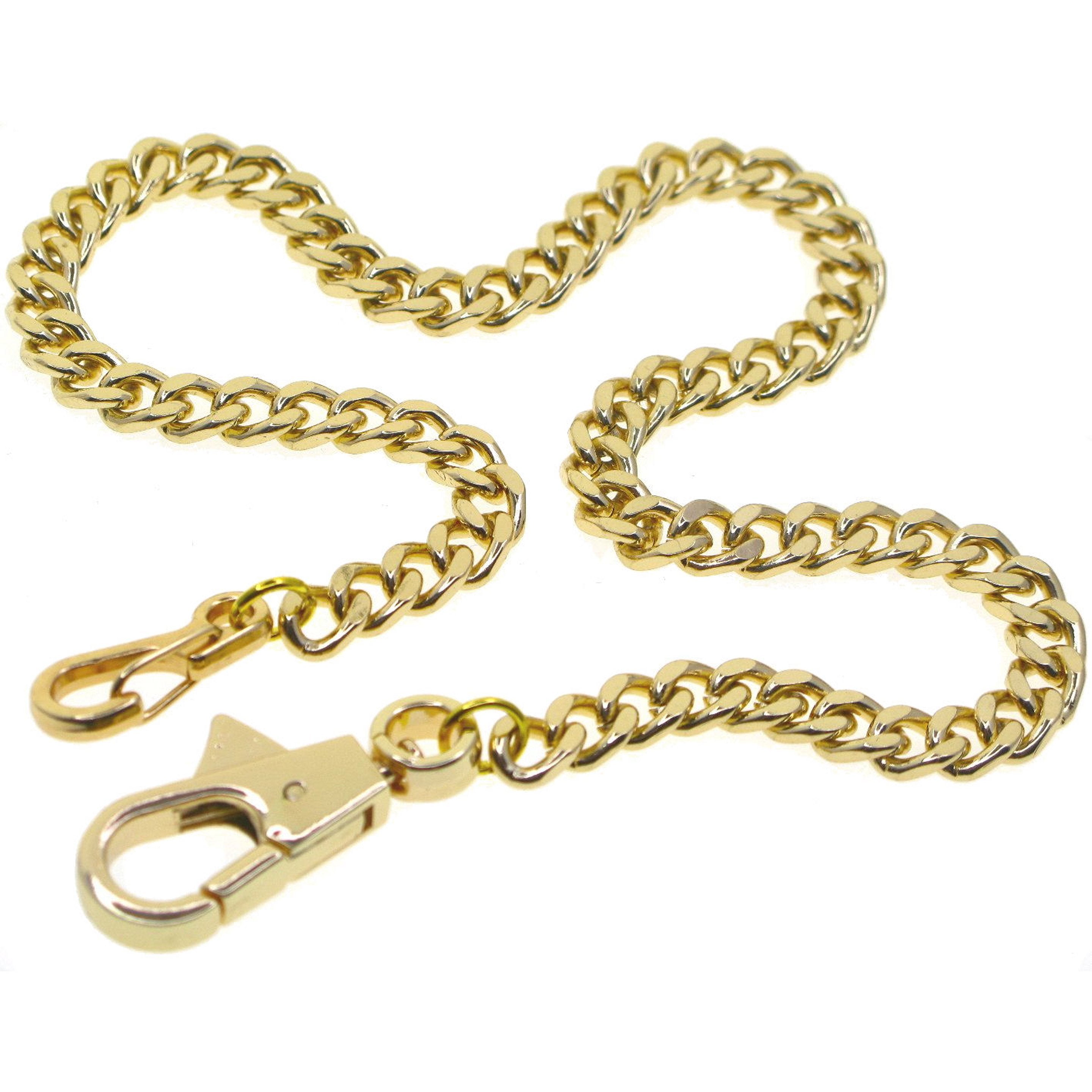 Gold Heavy Curb Link Chain with Swivel Lobster Clasp