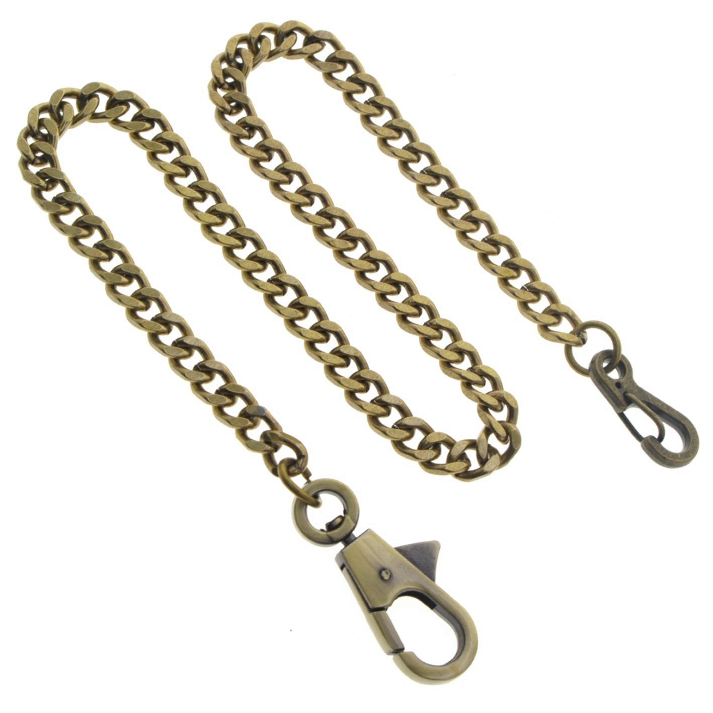 Bronze Heavy Curb Link Chain with Swivel Lobster Clasp