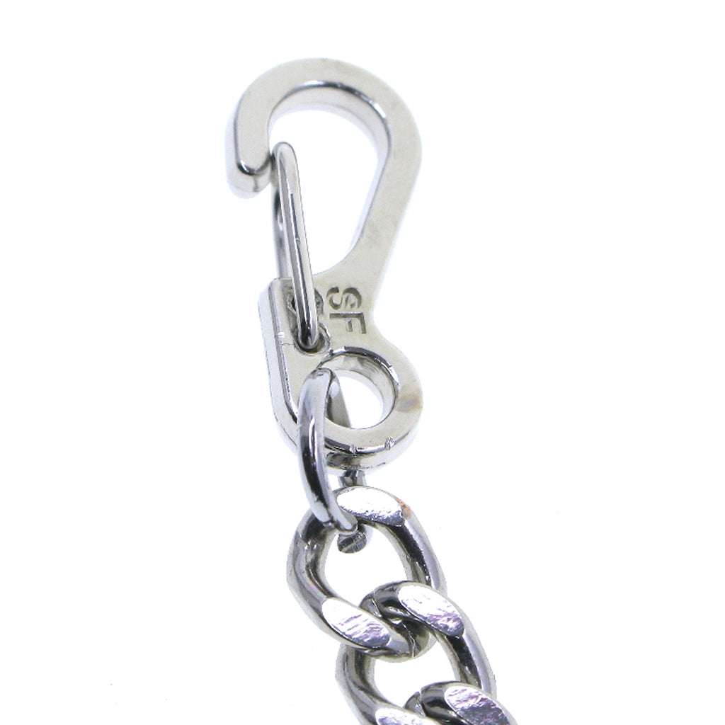 Silver Color Pocket Watch Chain with Heavy 7 MM Cuban Chain & Swivel Lobster Clasp FC71