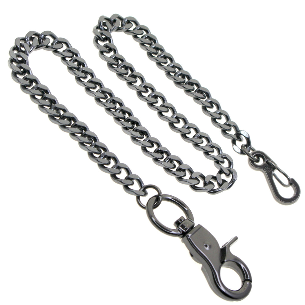 Black Heavy Cuban Chain with Swivel Lobster Clasp