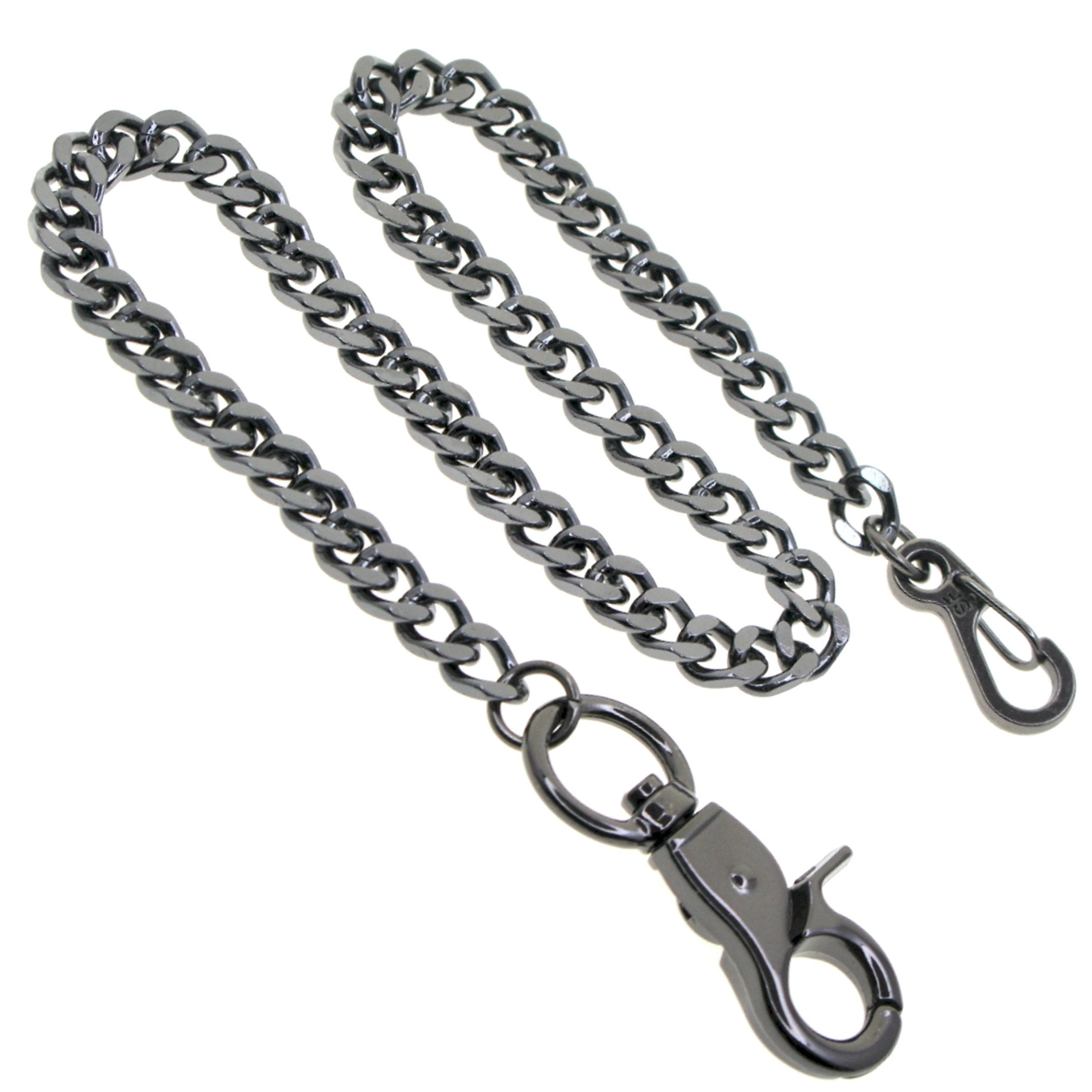 Black Heavy Cuban Chain with Swivel Lobster Clasp