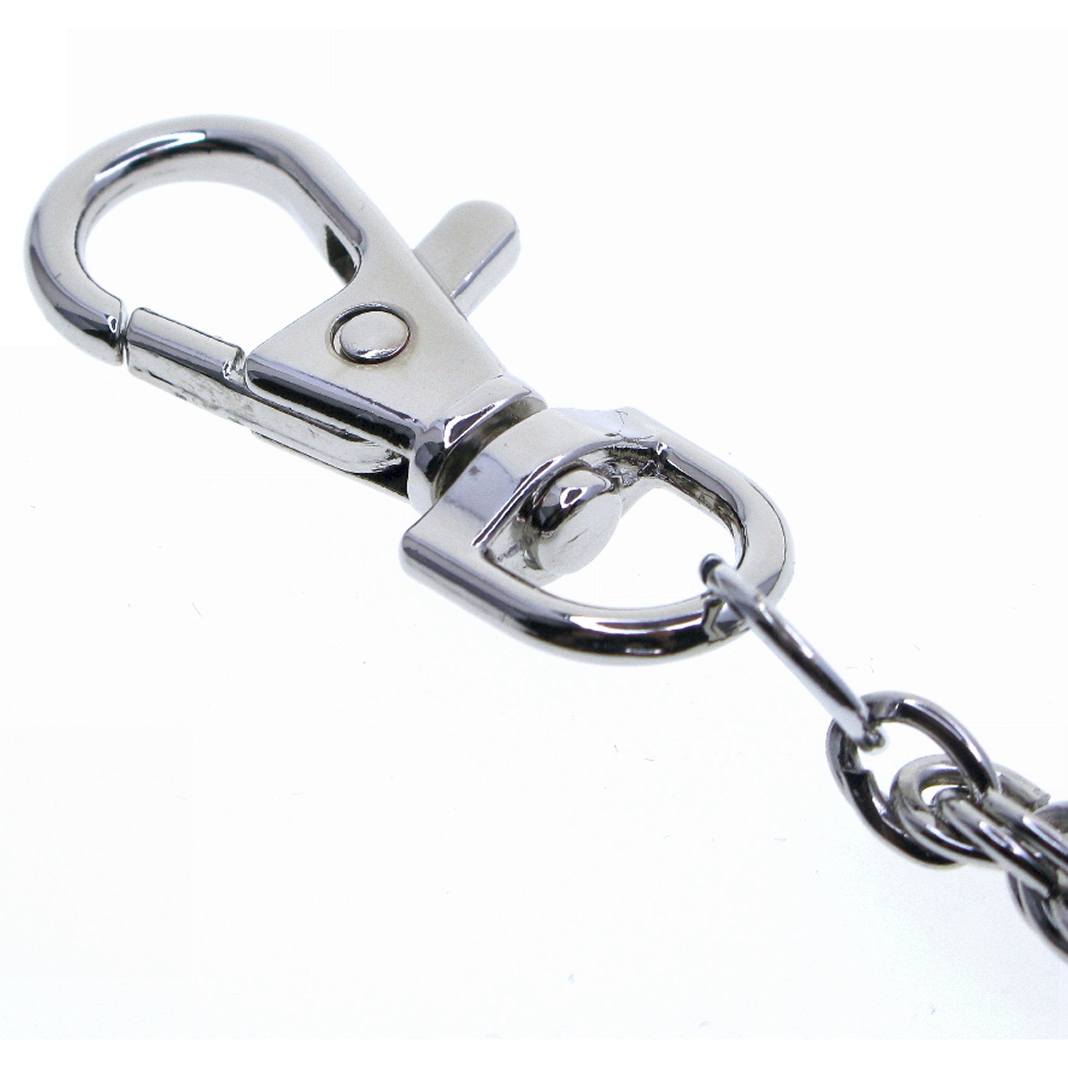 Silver Color Pocket Watch Chain with Heavy Rope Chain & Swivel Lobster Clasp FC74