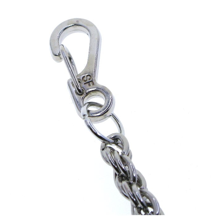 Silver Color Pocket Watch Chain with Heavy Rope Chain & Swivel Lobster Clasp FC74