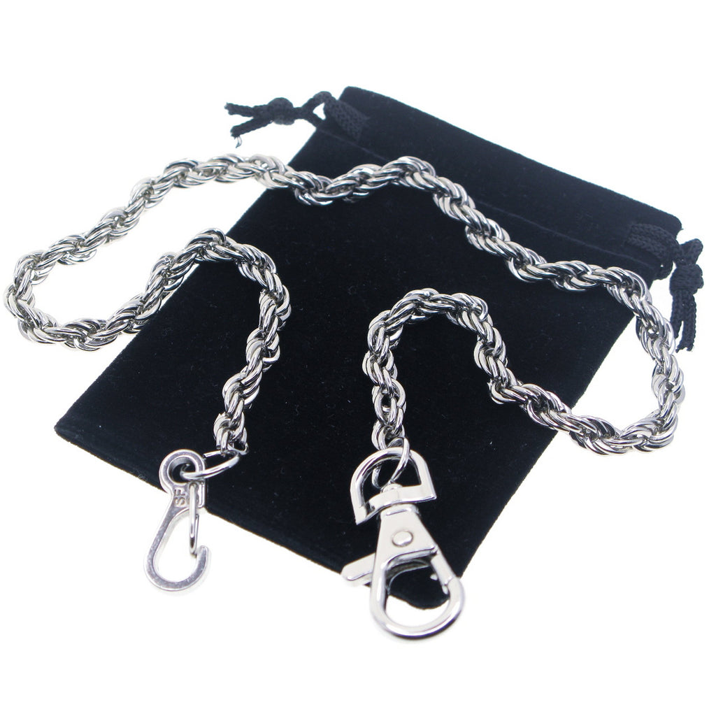 Silver Color Pocket Watch Chain with Heavy Rope Chain & Swivel Lobster Clasp FC74