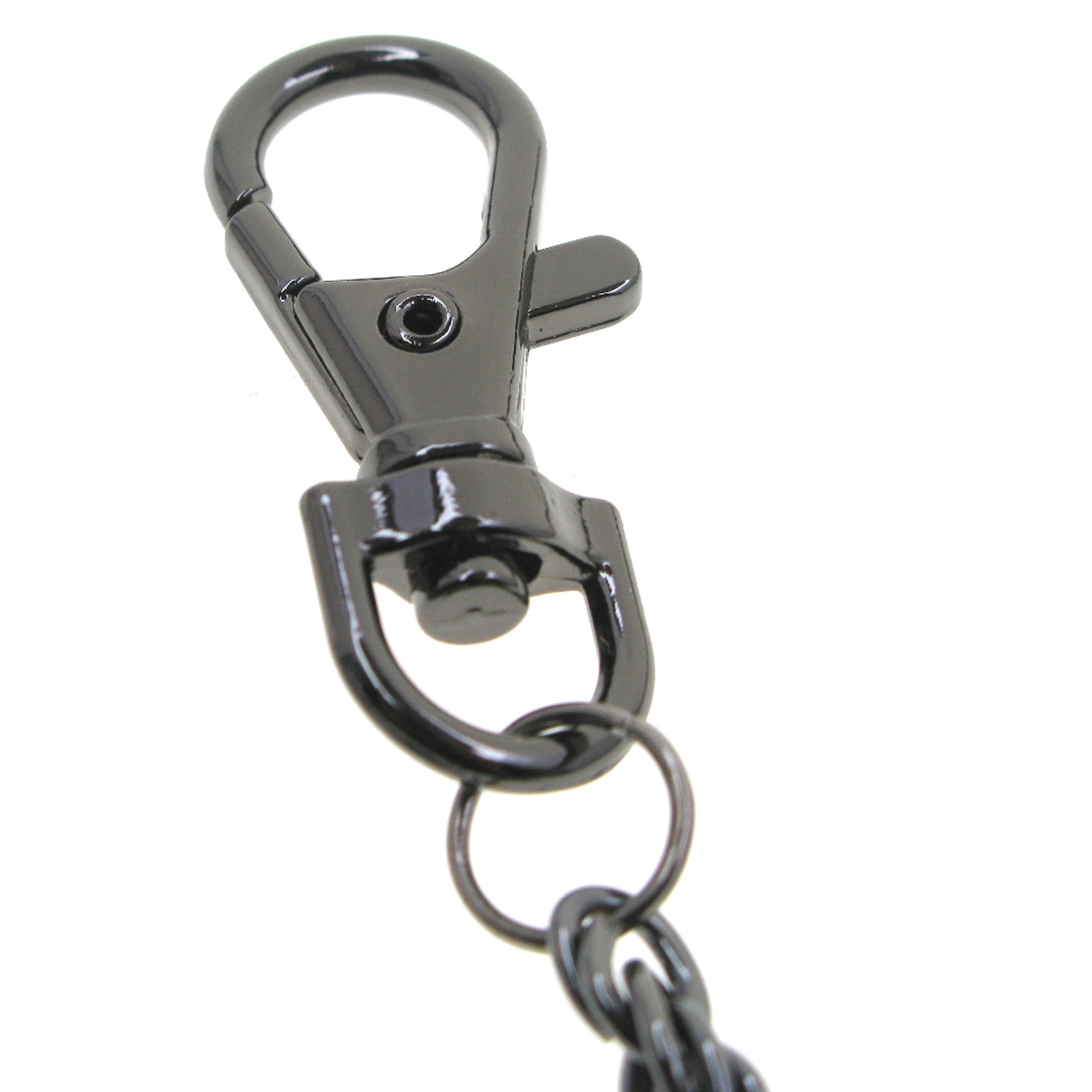 Black Color Pocket Watch Chains with Heavy Rope Chain& Swivel Lobster Clasp FC75