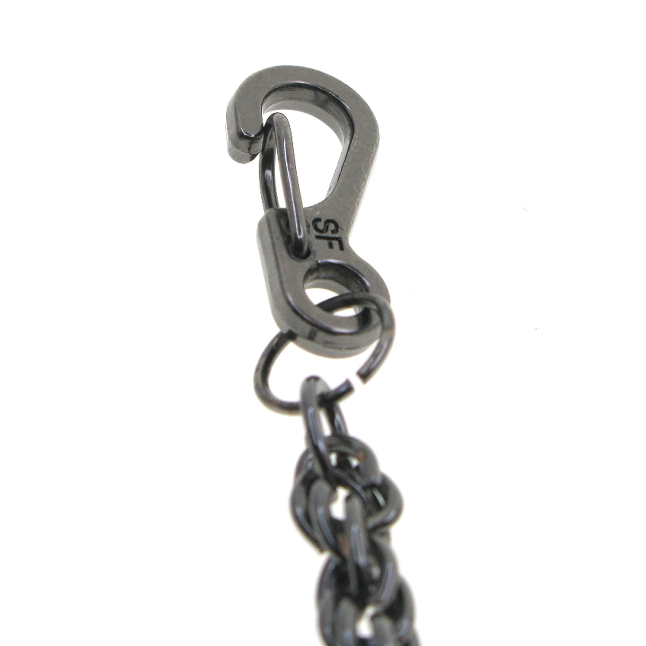 Black Color Pocket Watch Chains with Heavy Rope Chain& Swivel Lobster Clasp FC75