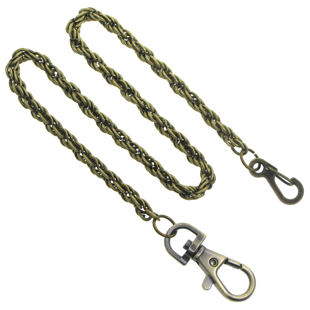 Bronze Heavy Spiga Wheat Chain with Swivel Lobster Clasp