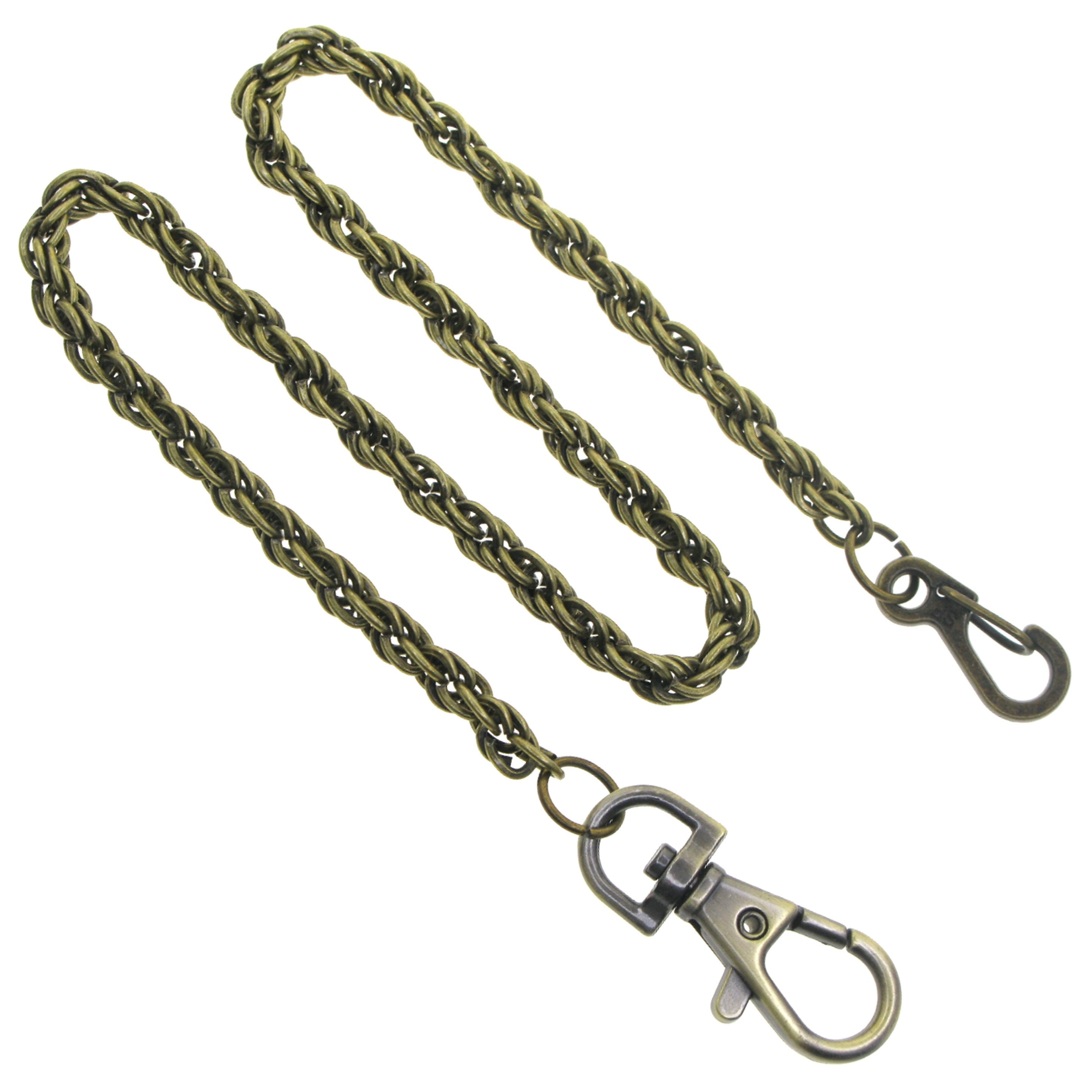 Bronze Heavy Spiga Wheat Chain with Swivel Lobster Clasp