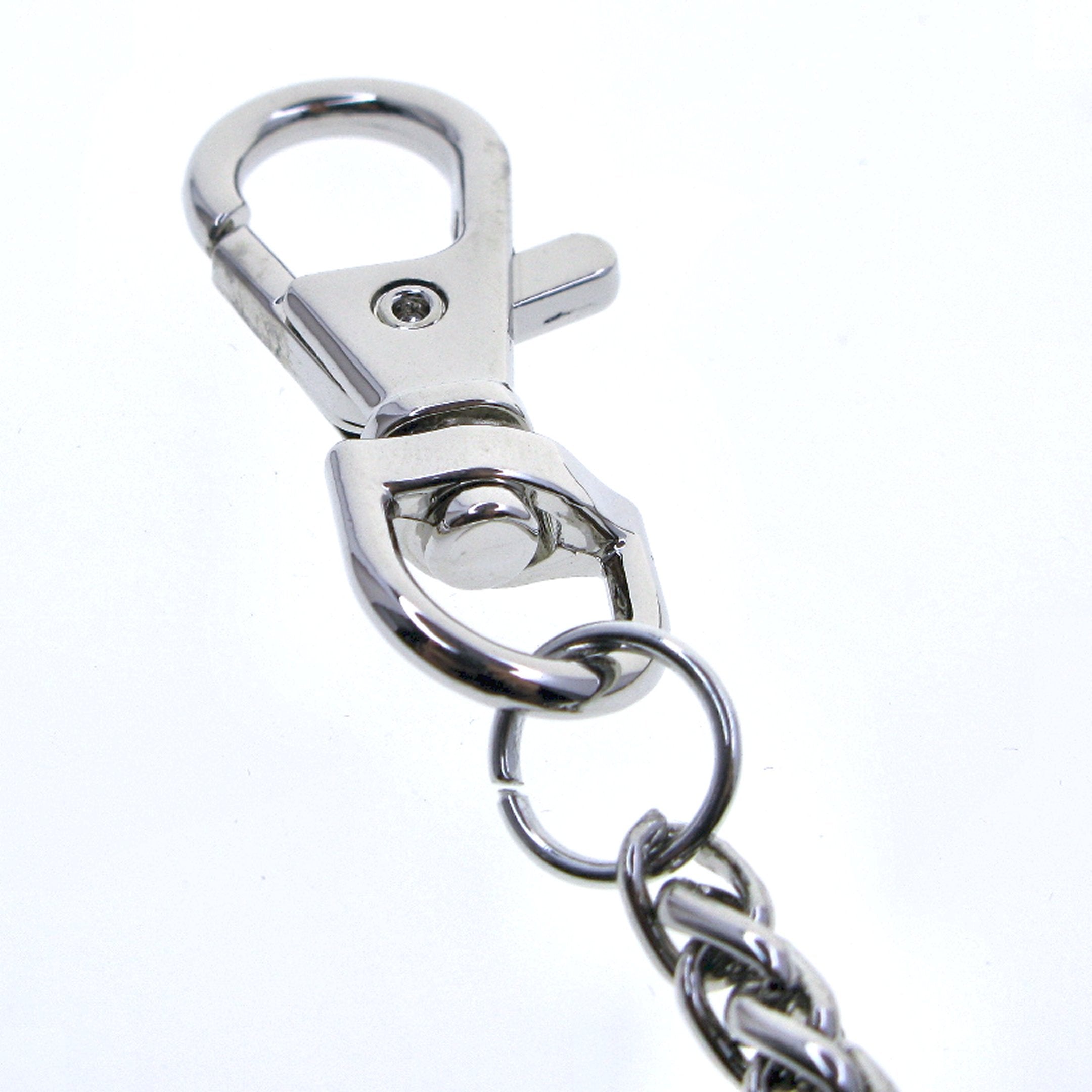 Silver Color Pocket Watch Chainswith Spiga Wheat Chain & Swivel Lobster Clasp FC79