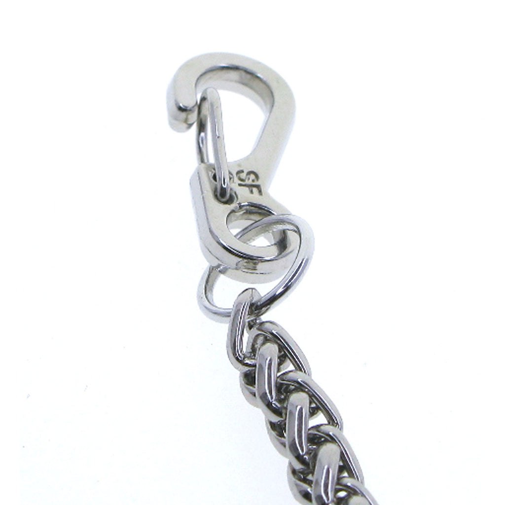 Silver Color Pocket Watch Chainswith Spiga Wheat Chain & Swivel Lobster Clasp FC79