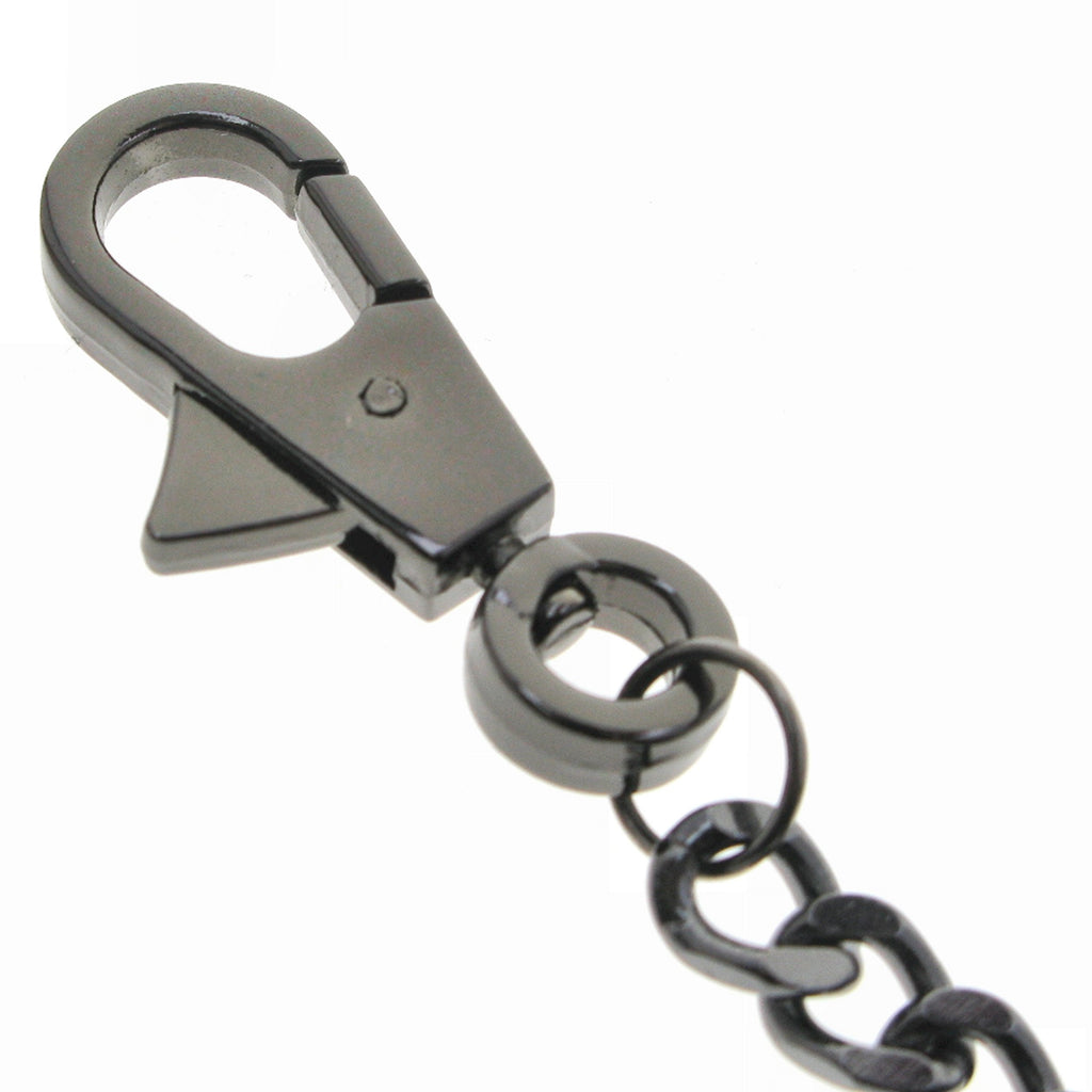 Black Color Pocket Watch Chain with Swivel Lobster Clasp FC82