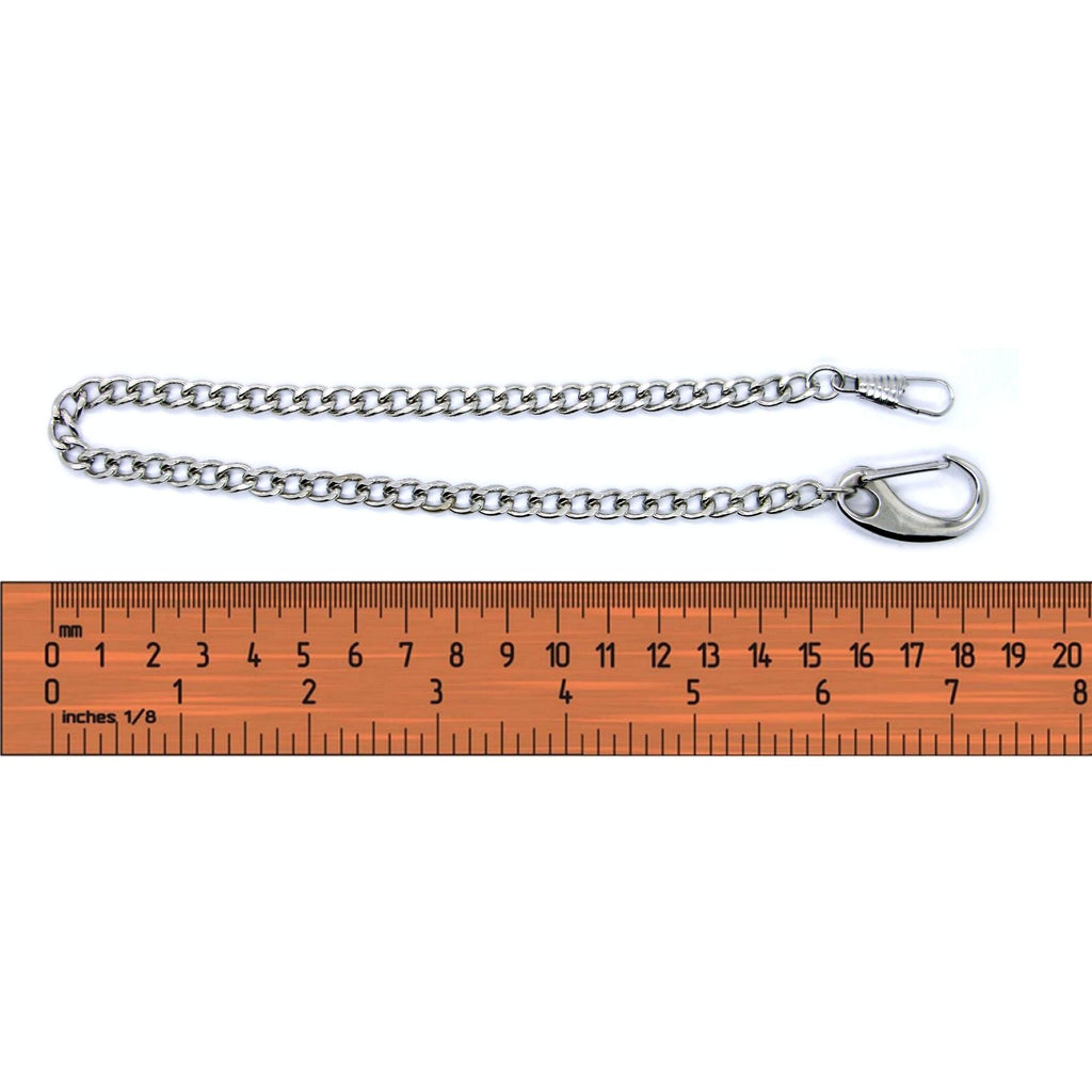 Pocket Watch Chain Albert Chain Curb Link Chain with Large Lobster Clasp FC13