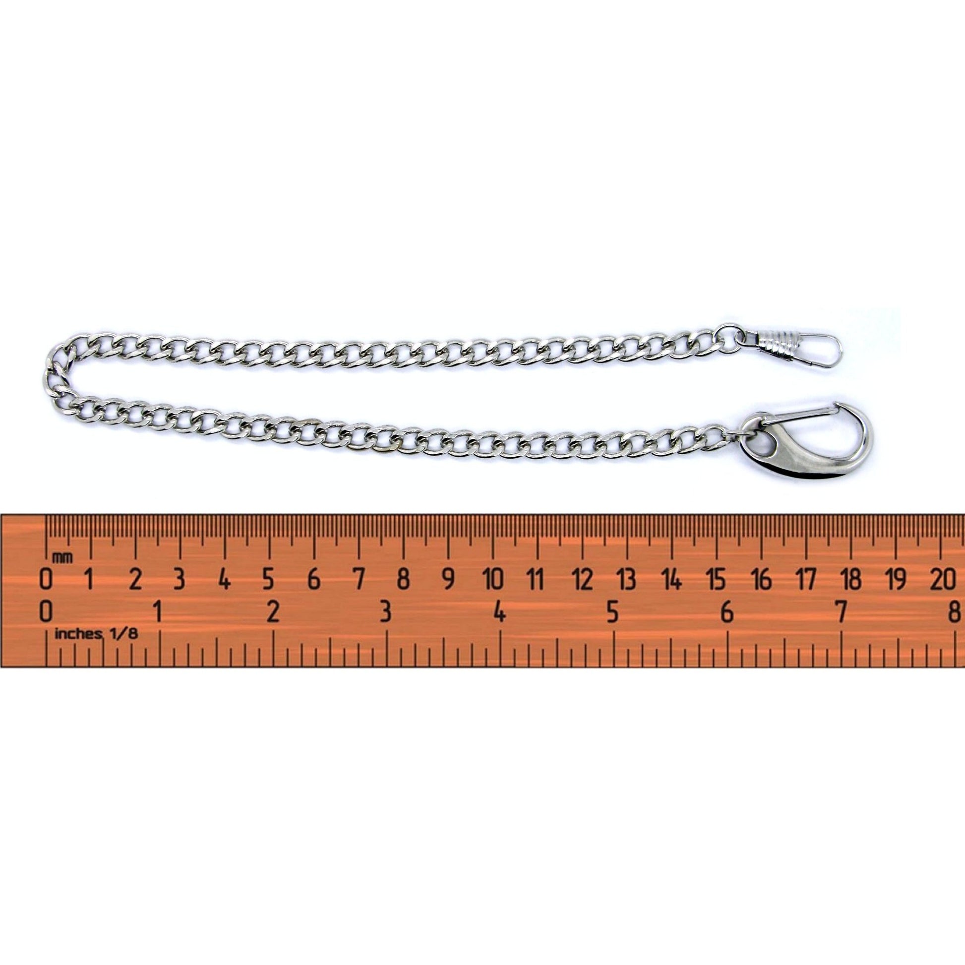 Pocket Watch Chain Albert Chain Curb Link Chain with Large Lobster Clasp FC13