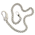 Silver Pocket Watch Chain with big  Lobster Clasp