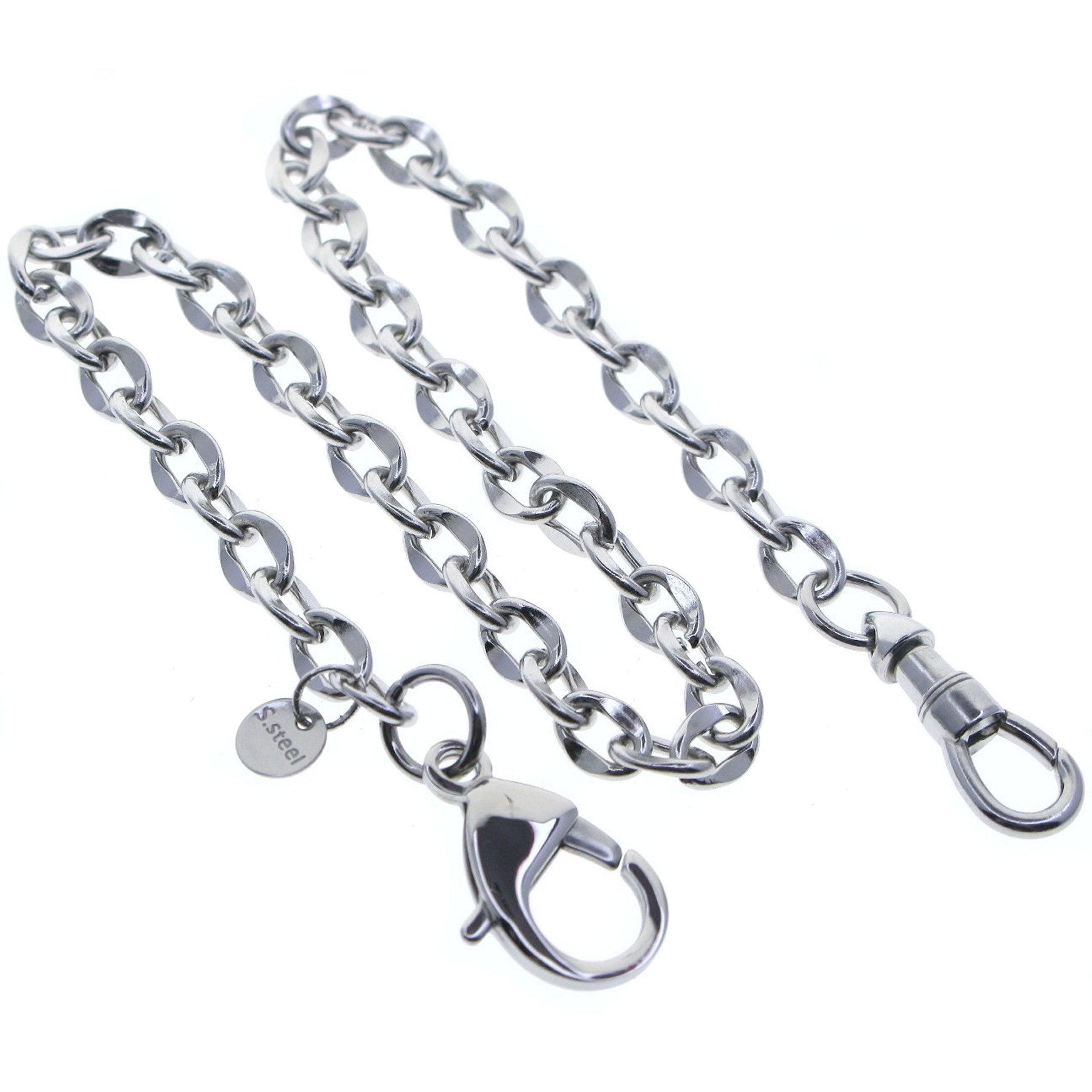 Steel Cable Chain with Steel Albert Swivel Clasp